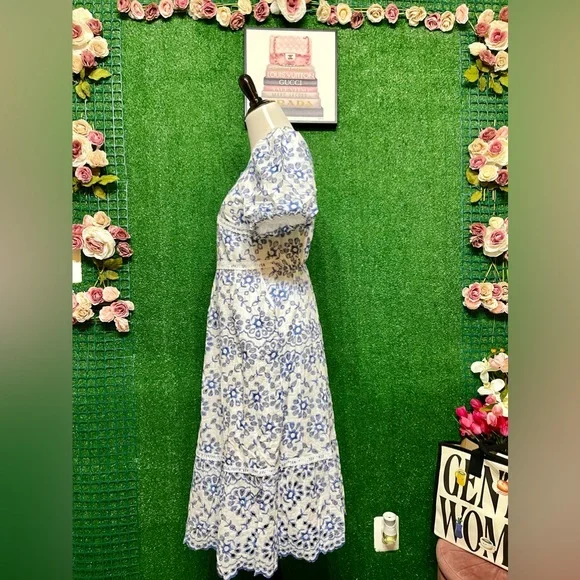 🌷Brand New eyelet dress embroidered can fit Sm up to M very nice quality!🌷 - Picture 6 of 8